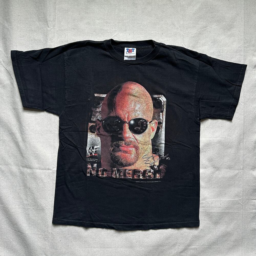 Vintage Stone Cold Steve Austin Wrestling Shirt 1999 WWF No Mercy Size XL